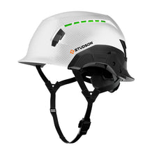 Carbon SHK-1 Standard Brim Vented Safety Helmet showing front quarter view, detail 3